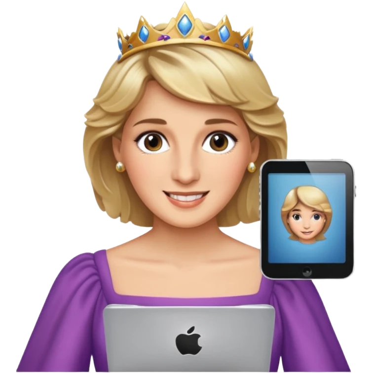 content face typing, Princess diana emoji