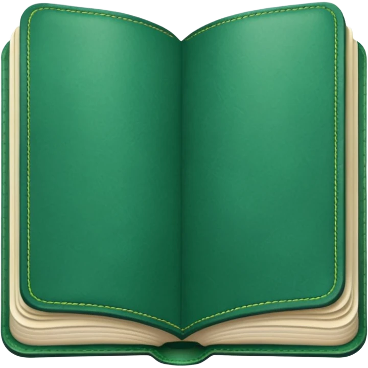 Aesthetic green note journal book plain emoji