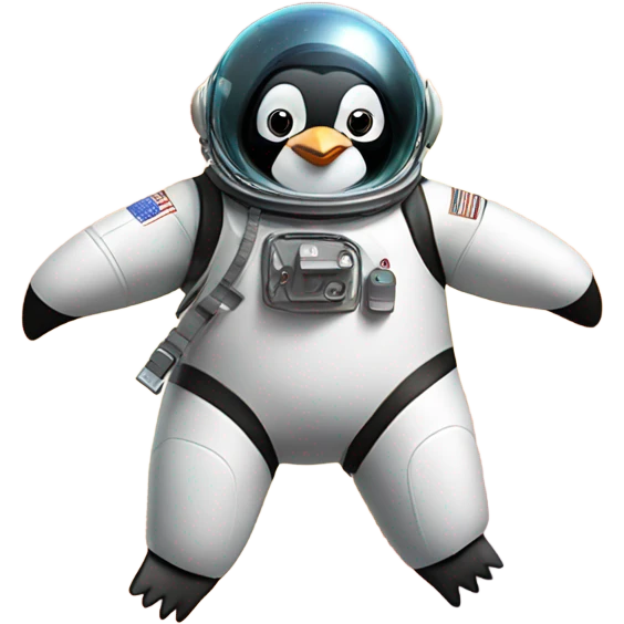 penguin in space emoji