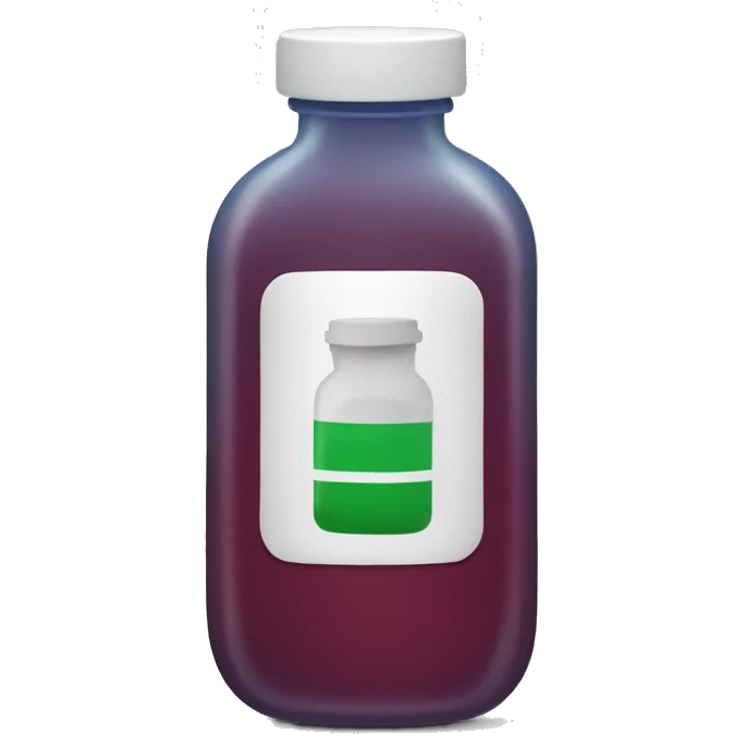 medicine bottle with liquid emoji