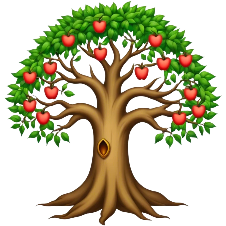 Tree of good and evil emoji