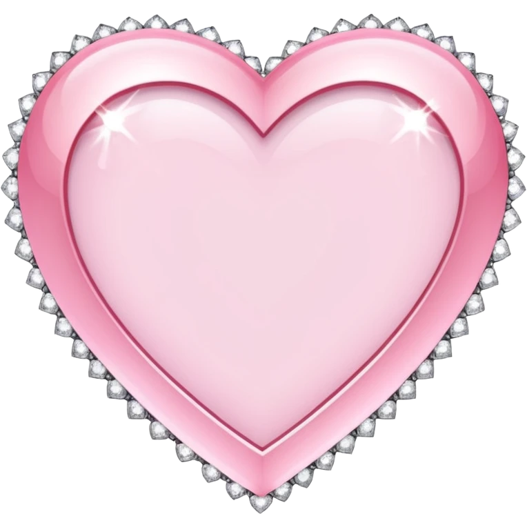 Delecate square pink hearts  and diamonds frame
 emoji