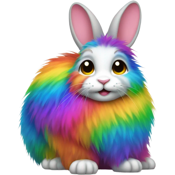 Rainbow rabbit  emoji