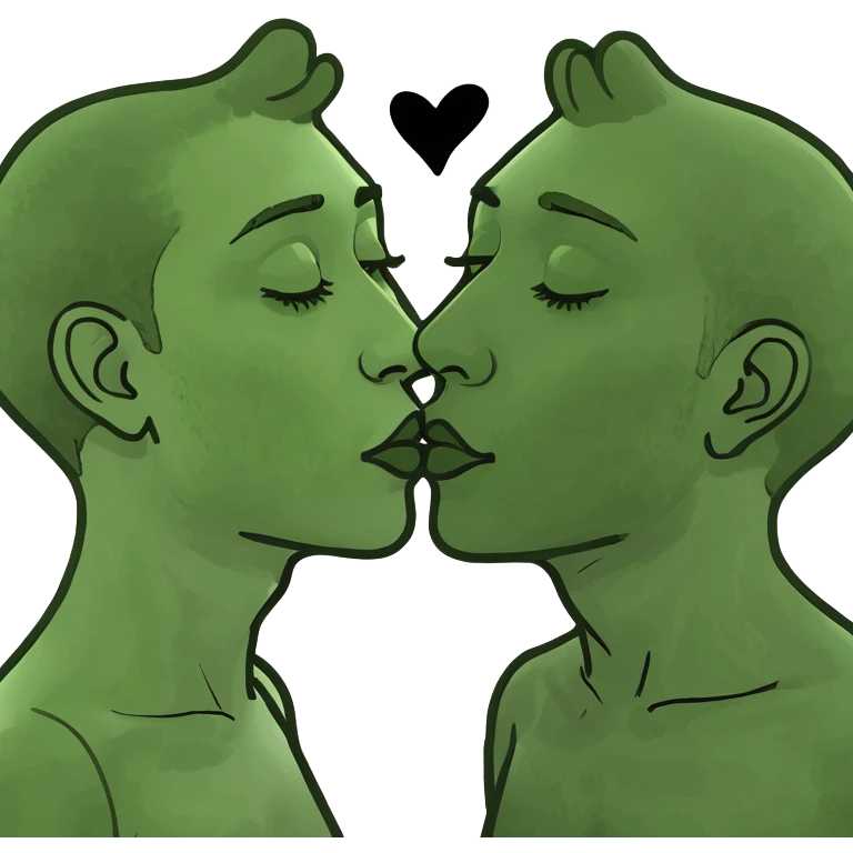 Two people kissing  emoji