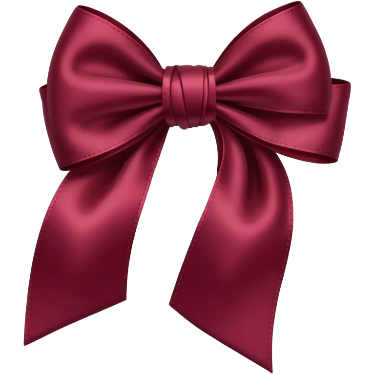 burgundy bow emoji