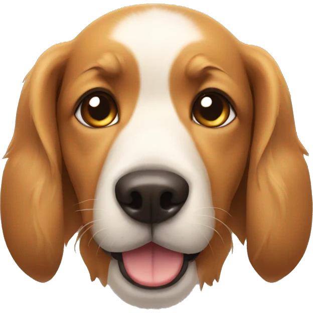 Dog giving eyeside look emoji