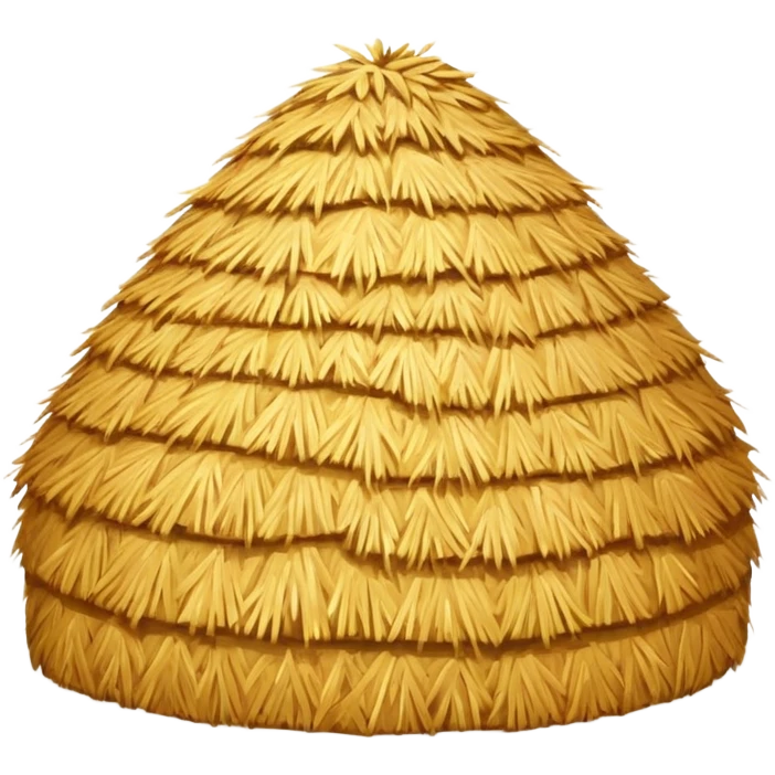 a haystack in the village in summer emoji