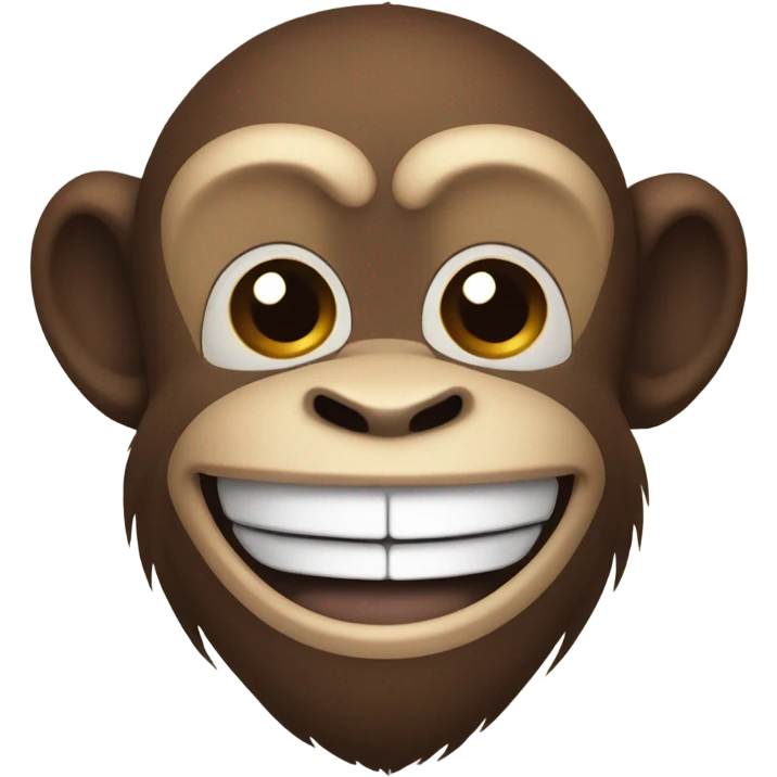 Happy monkey emoji