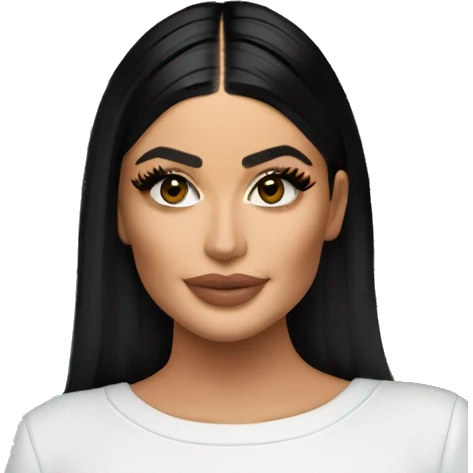 Kylie Jenner next to her mansion emoji
