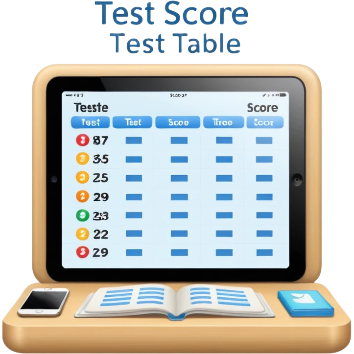 test score (table) emoji