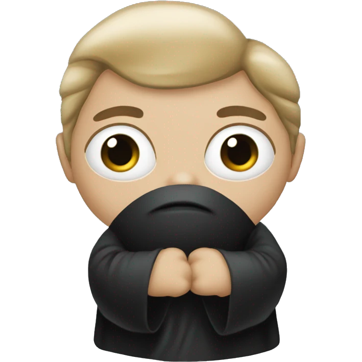 Black robe silky emoji