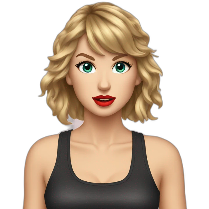 taylor swift sweaty emoji