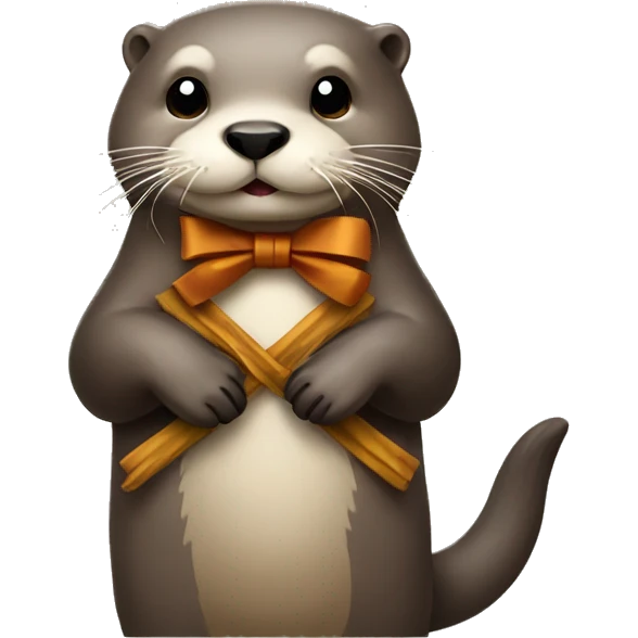 otter with a bow emoji