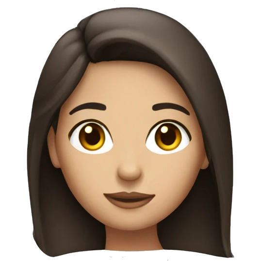 brunette girl emoji