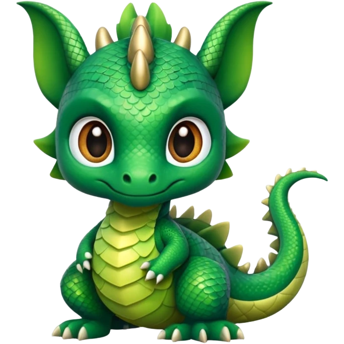 a dragon chibi style emoji