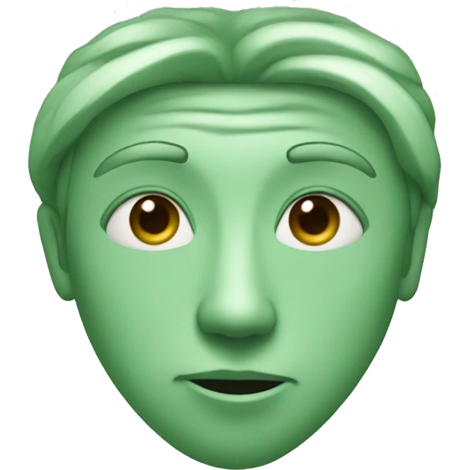 sage green heart emoji