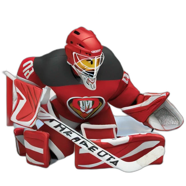Goalie showing a heart emoji