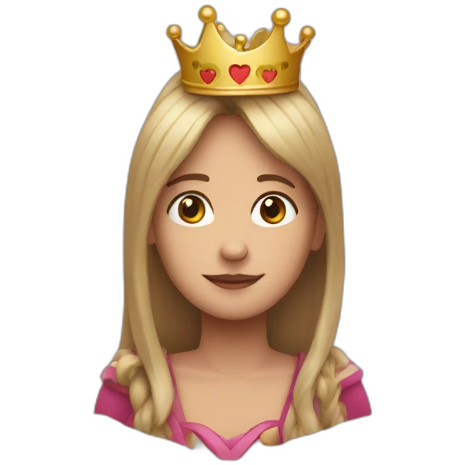 Corazon con una corona emoji