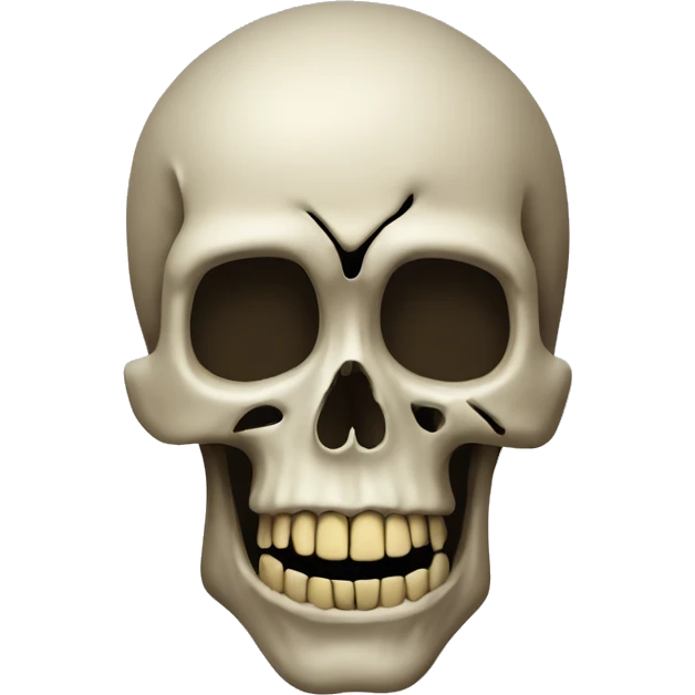 skull is shocked veru seriuosly emoji