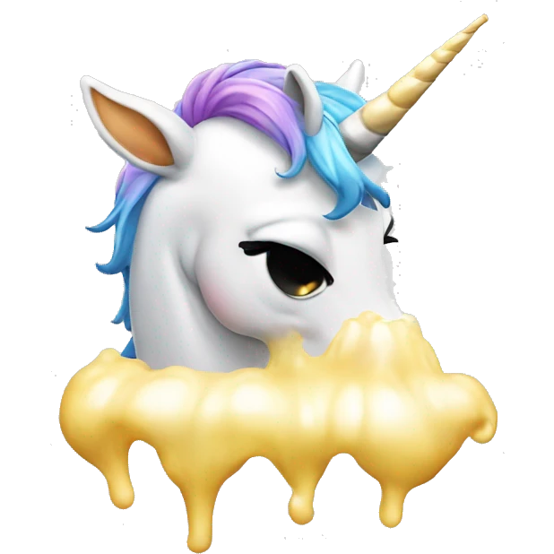 unicorn puking  emoji