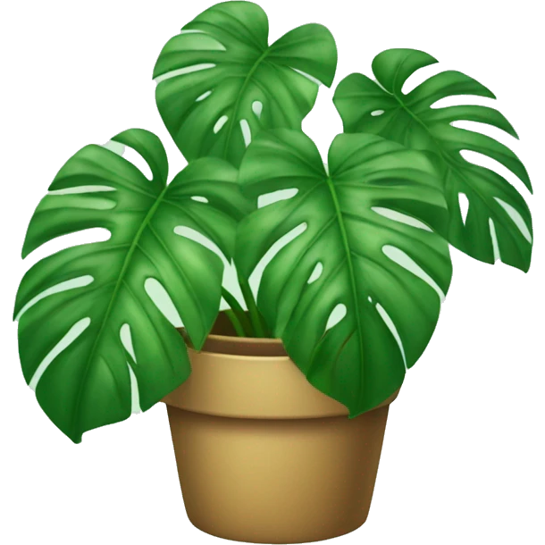 Monstera plant emoji
