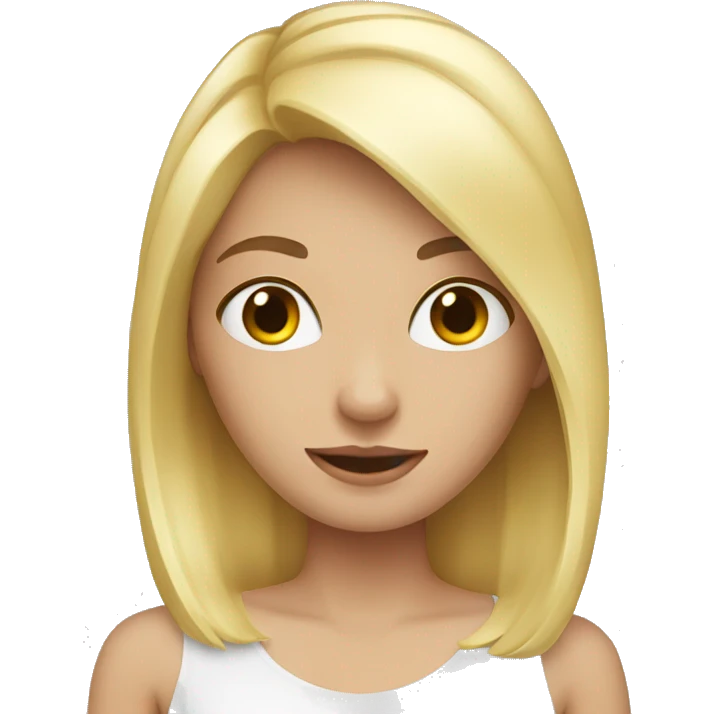 girl blond emoji