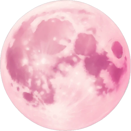Light pink pink moon emoji