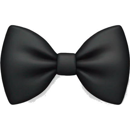 Black bow  emoji