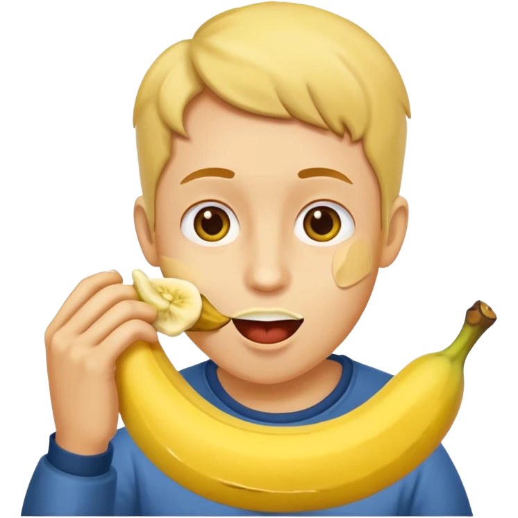 eat a banana emoji
