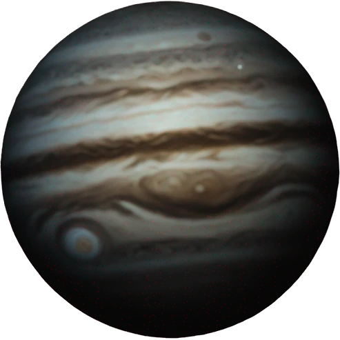 Black star with Jupiter  emoji