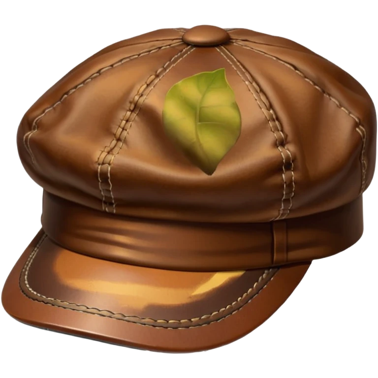 brown cap emoji