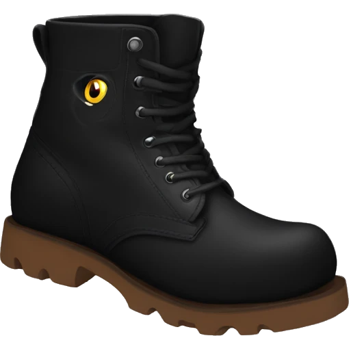 black grinders boots emoji