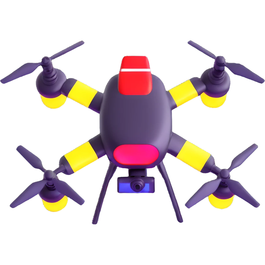 drone with neon Las Vegas lights in the background emoji