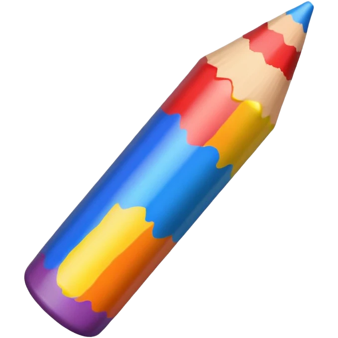 rainbow crayon emoji