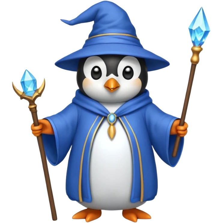 Penguin Wizard emoji