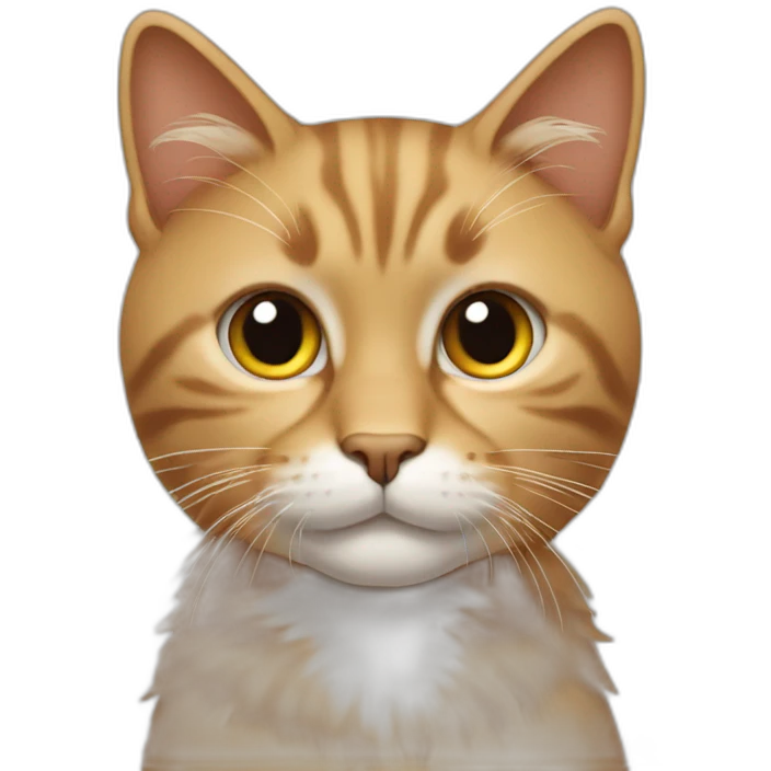 Cat whith afro hair cut  emoji