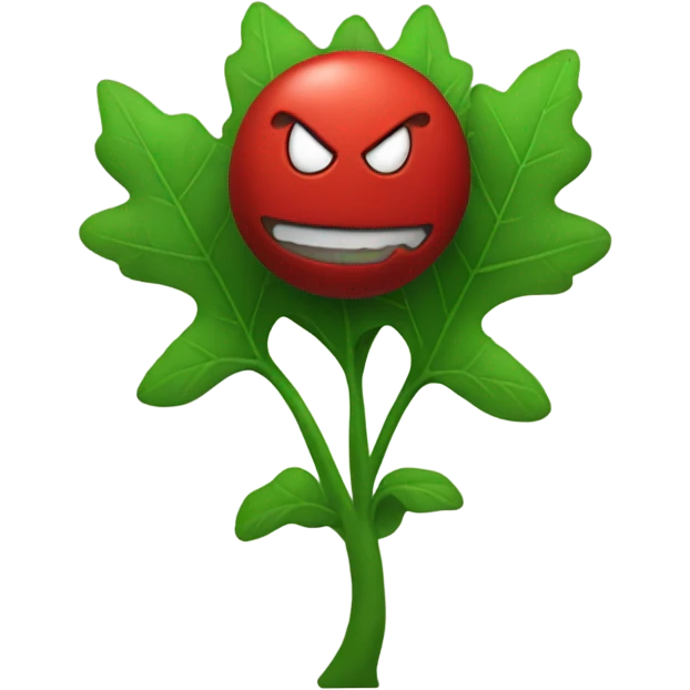 Bfdi evil leafy red. emoji