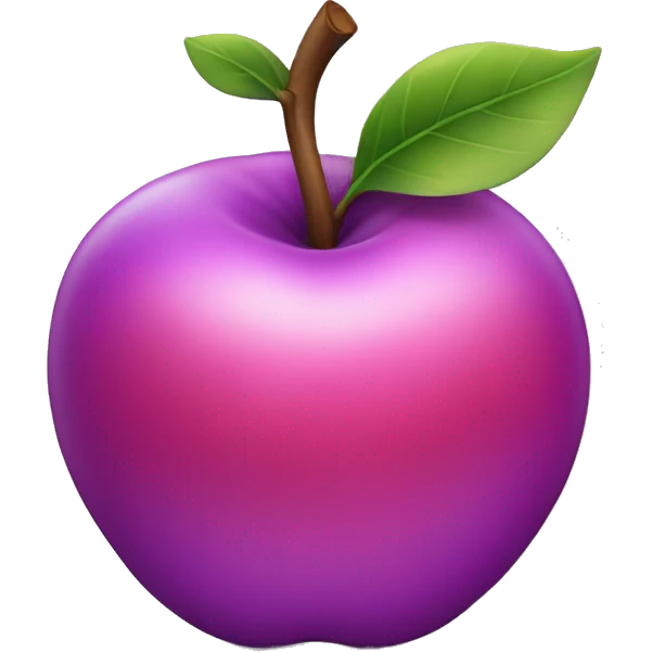 Purple pink Apple  emoji