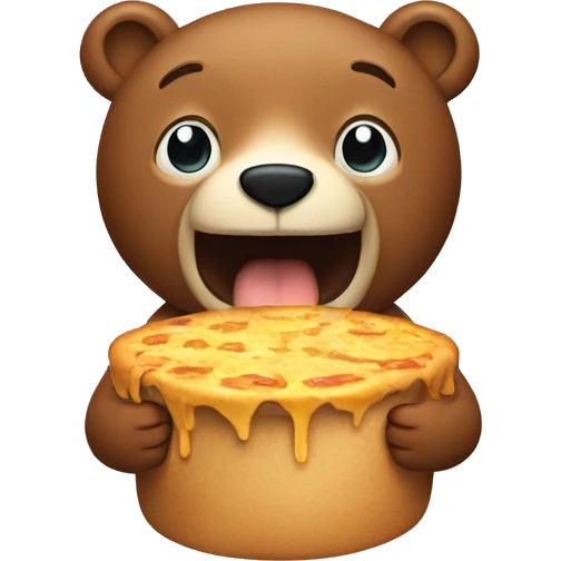 Hungry bear veggitarian emoji