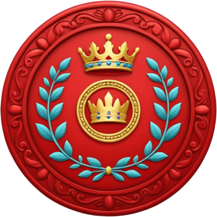 Red royal seal emoji