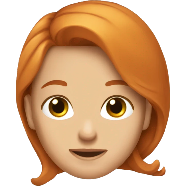 Rousse qui lève les bras  emoji