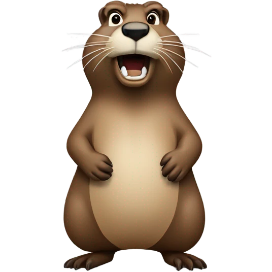 angry groundhog emoji
