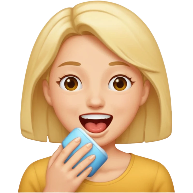 woman burping emoji