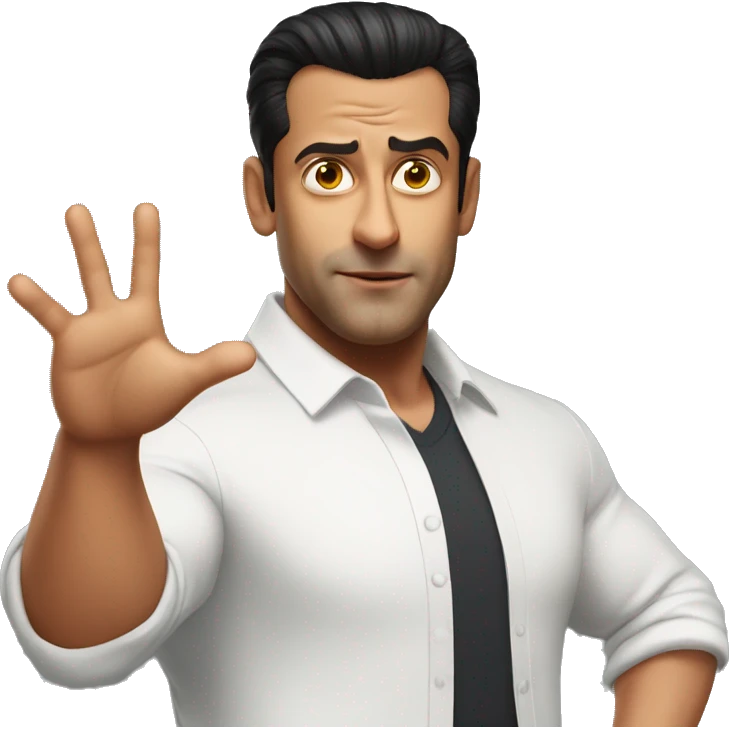 salman khan doing t pose emoji