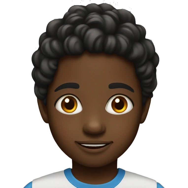 black kid in kindergarten emoji