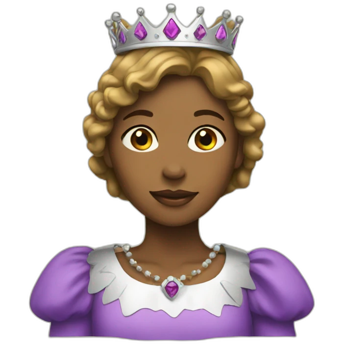 girl with crown emoji