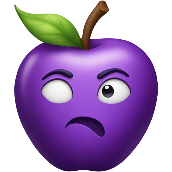 Purple apple  emoji