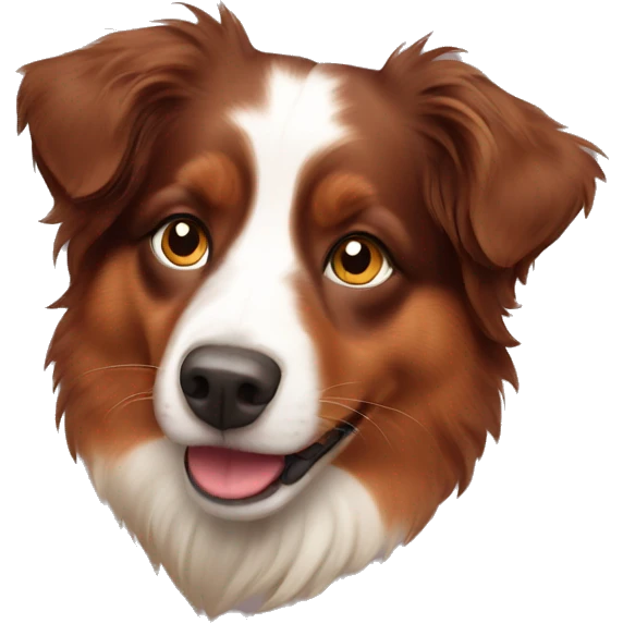 Red Australian shepherd  emoji