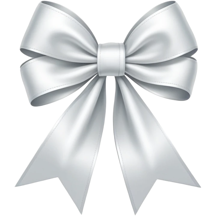 White ribbon bow  emoji