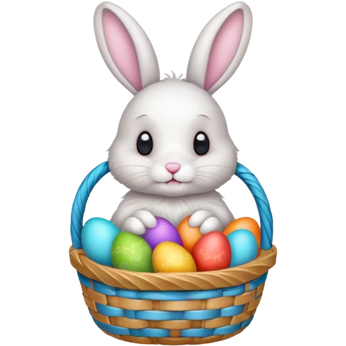 a Christmas bunny emoji